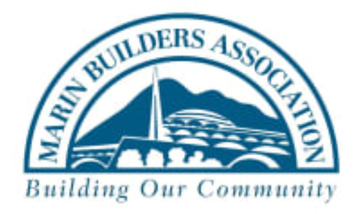 Marin Builders Association logo, community building theme.