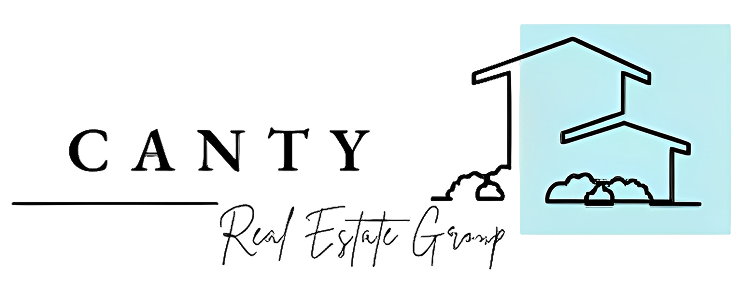 Real estate logo with house design.