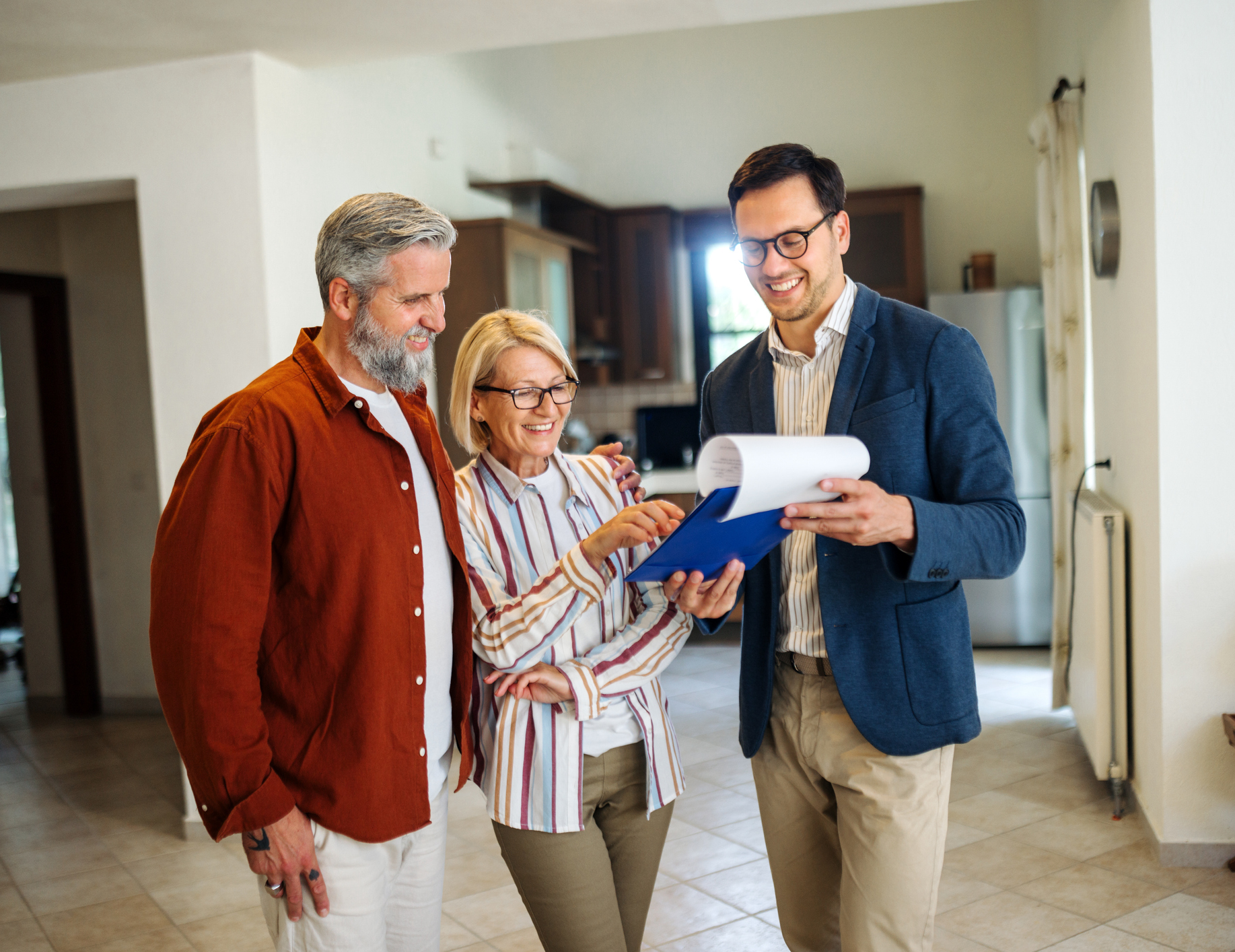 A real estate agent processing permit expediting in California.